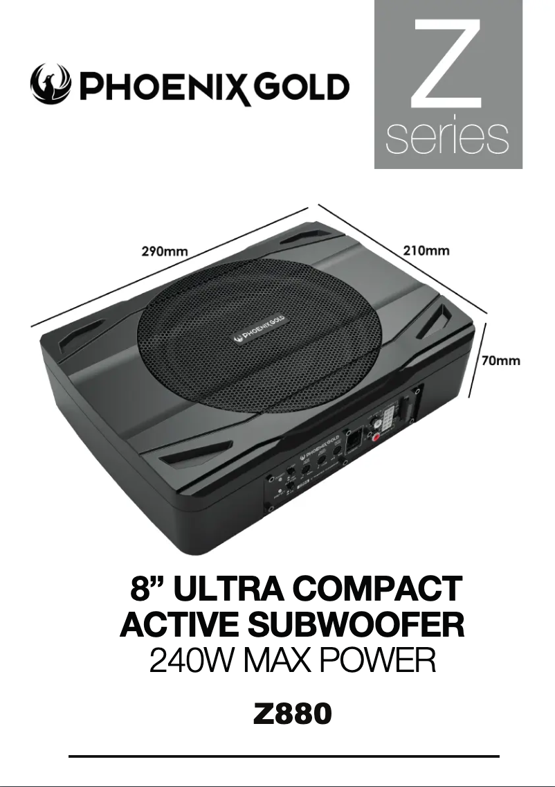 Page 1 of the manual User Manual Phoenix Gold Z880