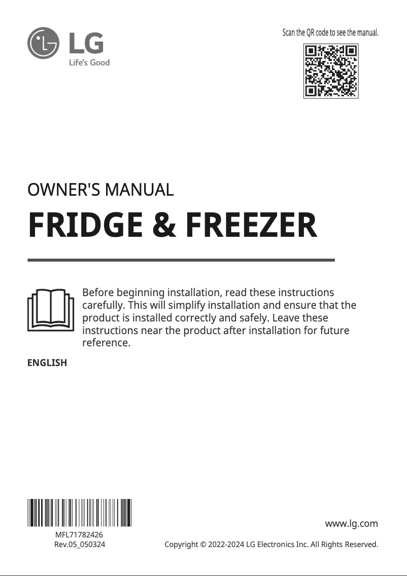 Página 1 del manual Manual de usuario LG GMB844PZFG
