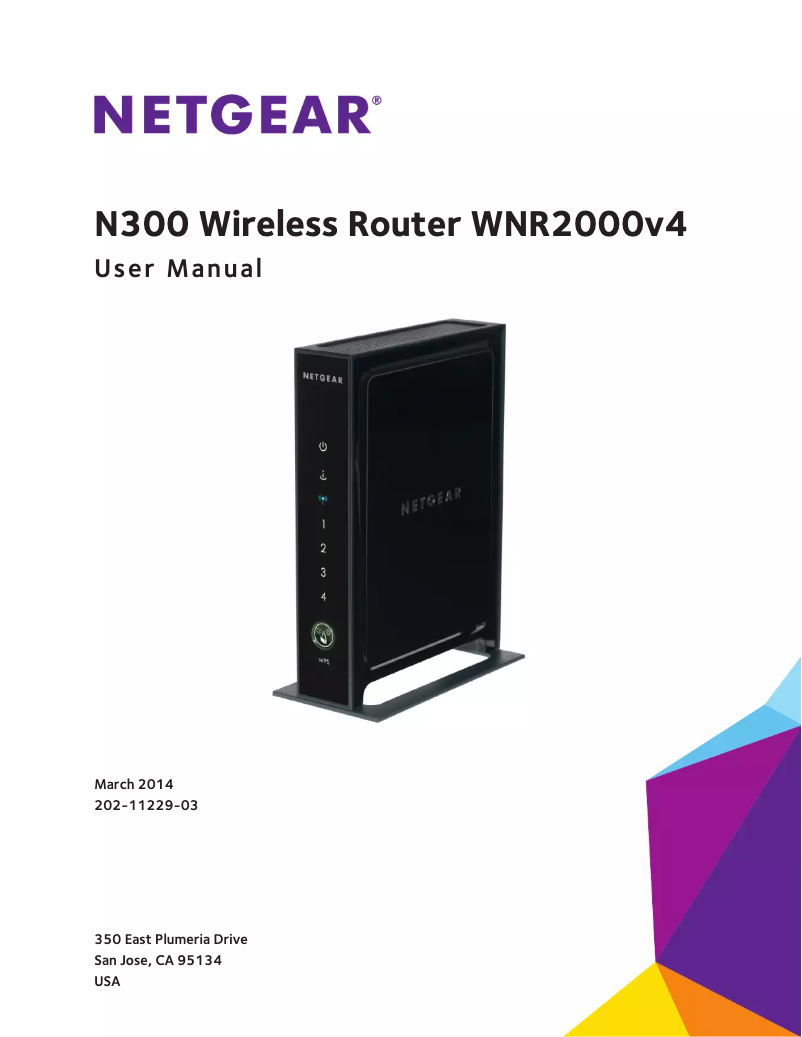 Page 1 de la notice Manuel utilisateur Netgear WNR2000v4