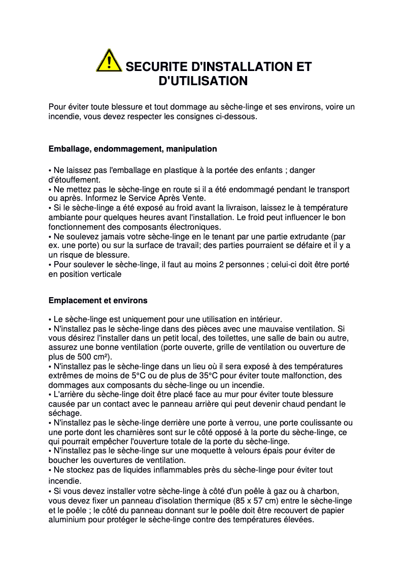 Image de la première page du manuel de l'appareil AZA-HP 7671