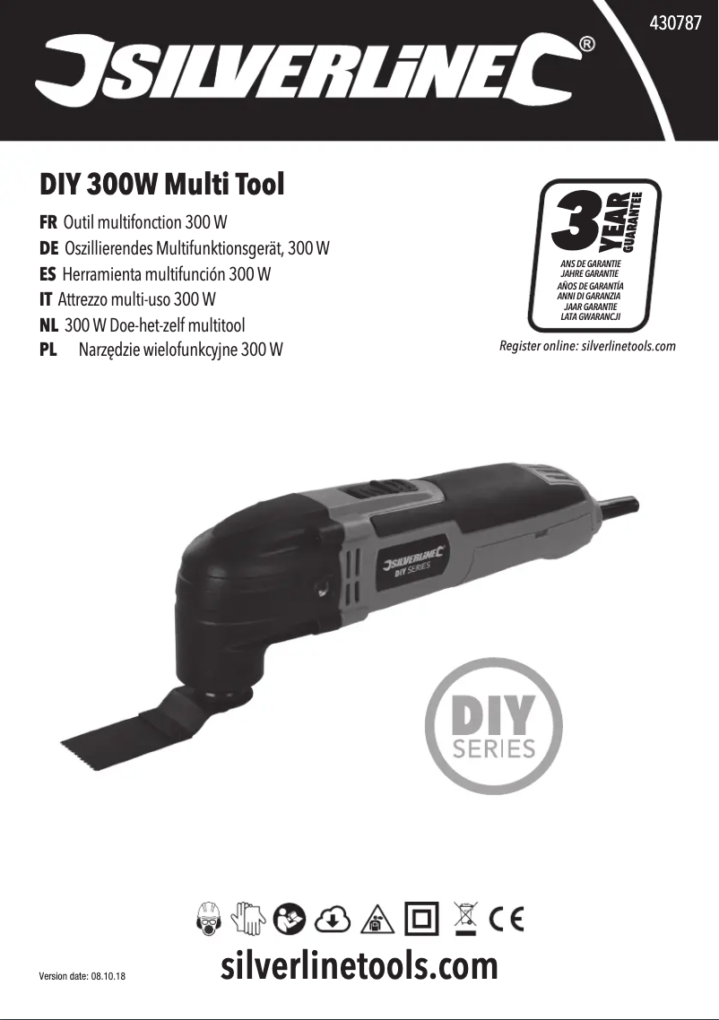 Page n°1 - Manuel utilisateur Silverline 430787