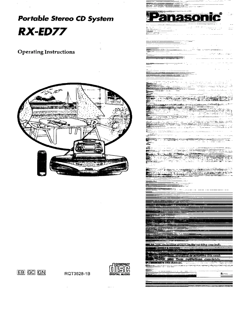 Image de la première page du manuel de l'appareil RX-ED77