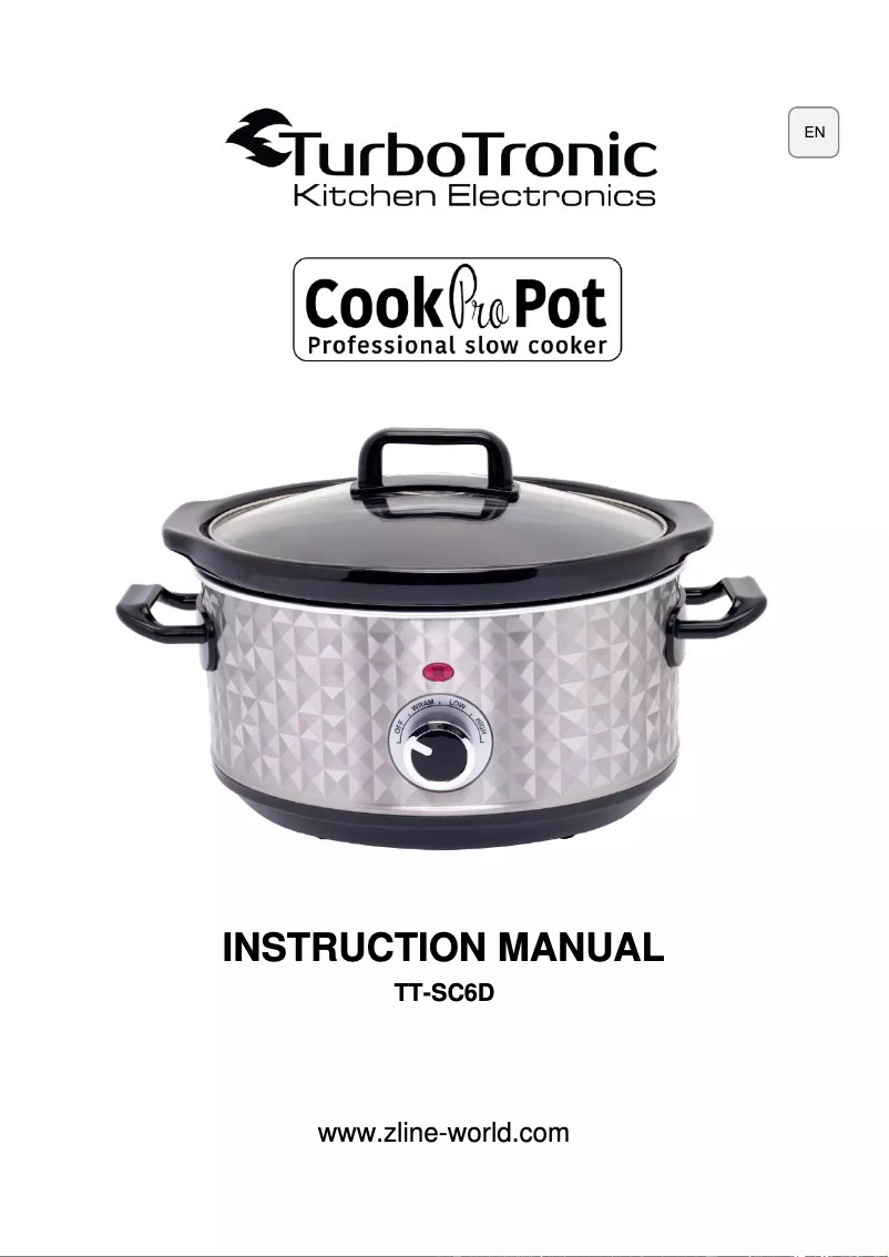 Page 1 de la notice Manuel utilisateur TurboTronic Cook Pro Pot TT-SC6D