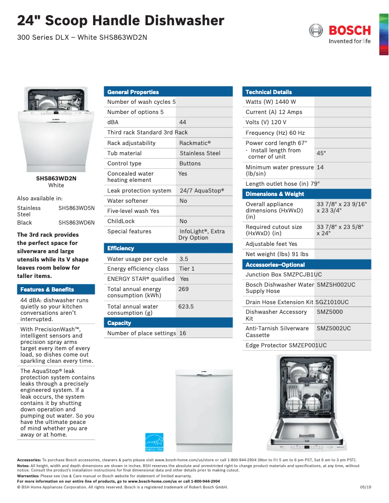 Image de la première page du manuel de l'appareil SHS863WD2N