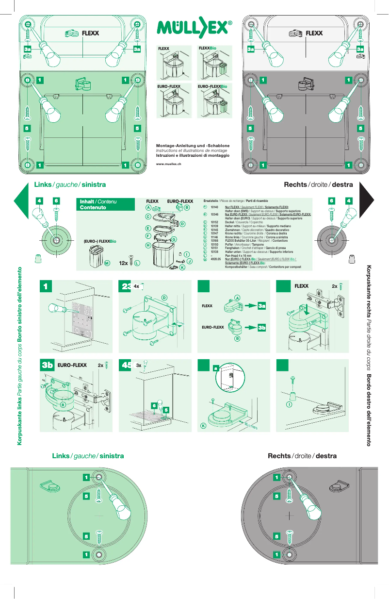 Image de la première page du manuel de l'appareil EURO FLEXX