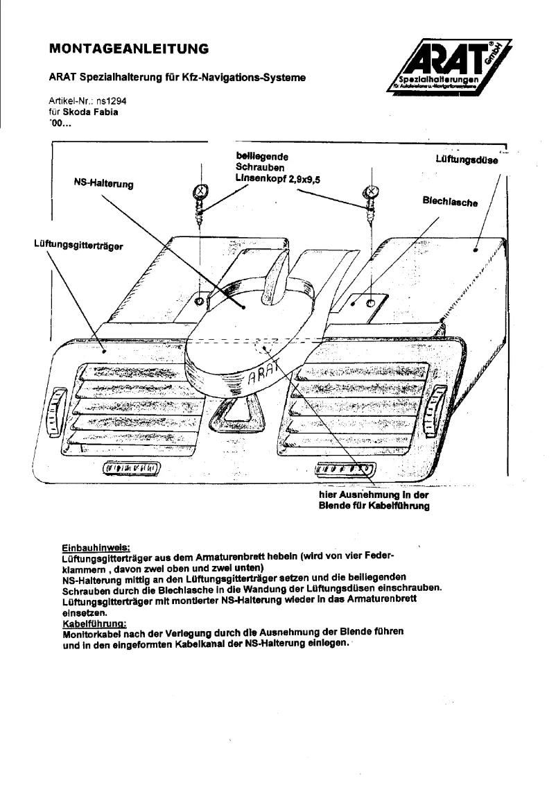 Image de la première page du manuel de l'appareil NS1294