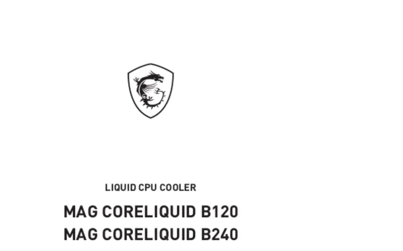 Page 1 de la notice Manuel utilisateur MSI MAG CORELIQUID B240