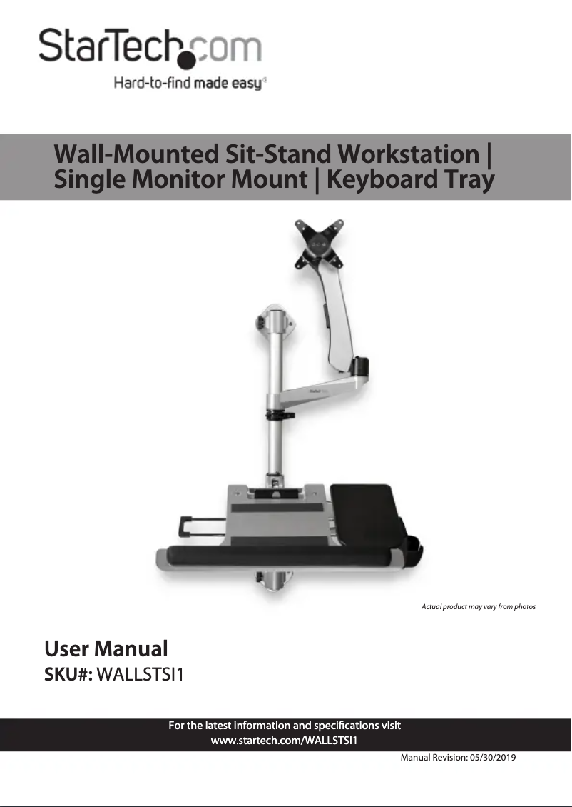 Image de la première page du manuel de l'appareil WALLSTSI1