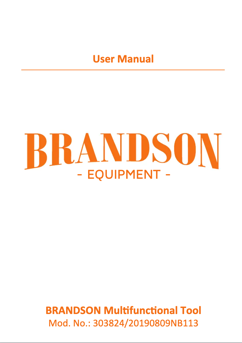 Page 1 de la notice Manuel utilisateur Brandson 303824