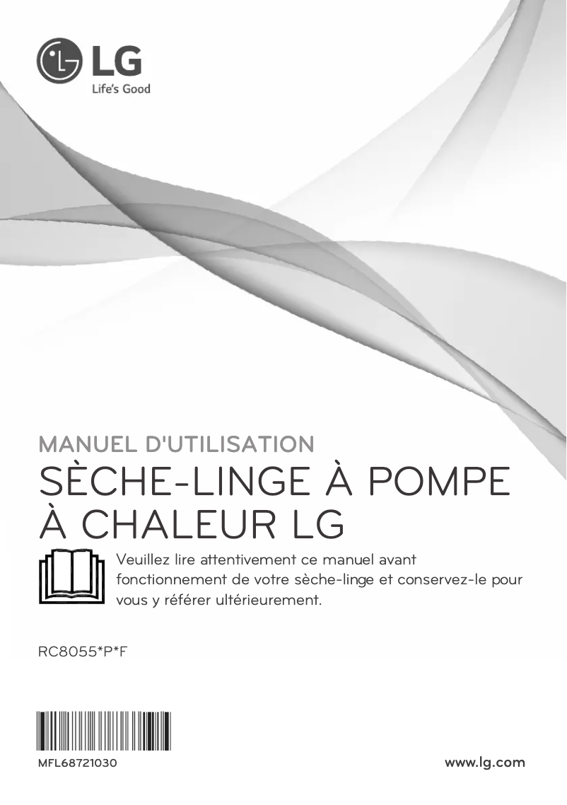 Page 1 de la notice Manuel utilisateur LG RC8055AP2F