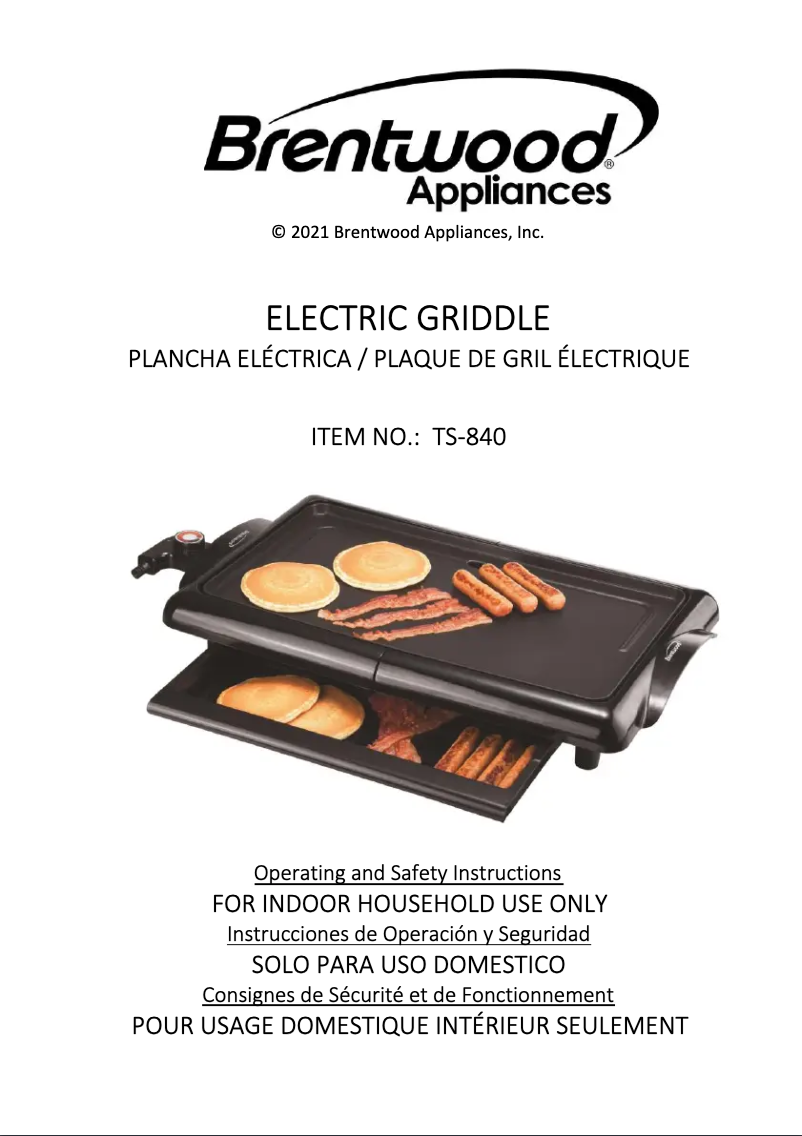 Image de la première page du manuel de l'appareil TS-840