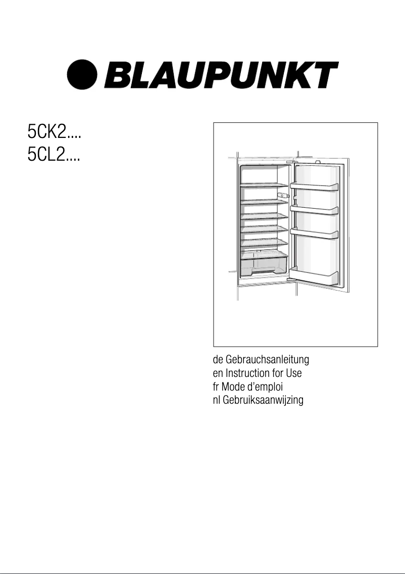 Page n°1 - Manuel utilisateur Blaupunkt 5CK 22020