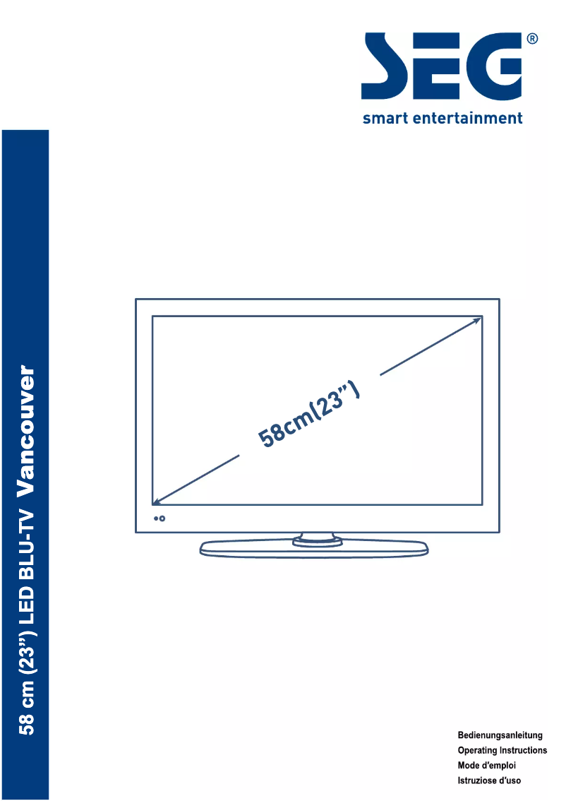 Image de la première page du manuel de l'appareil Vancouver