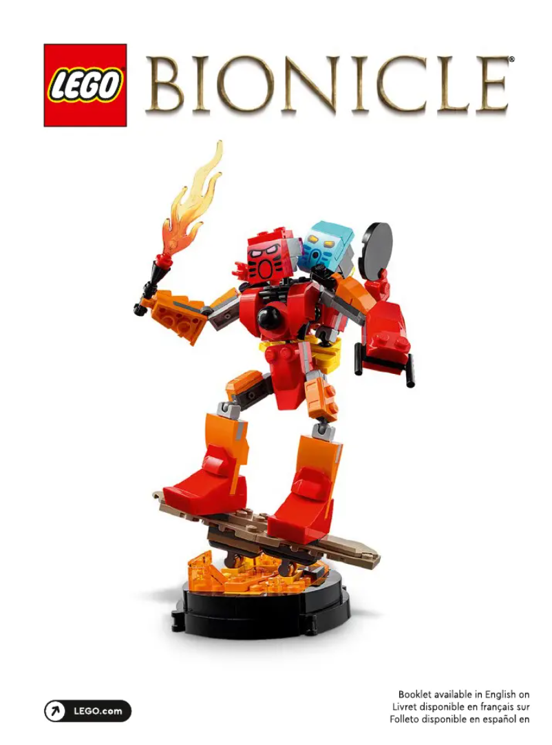 Image de la première page du manuel de l'appareil Bionicle 40581