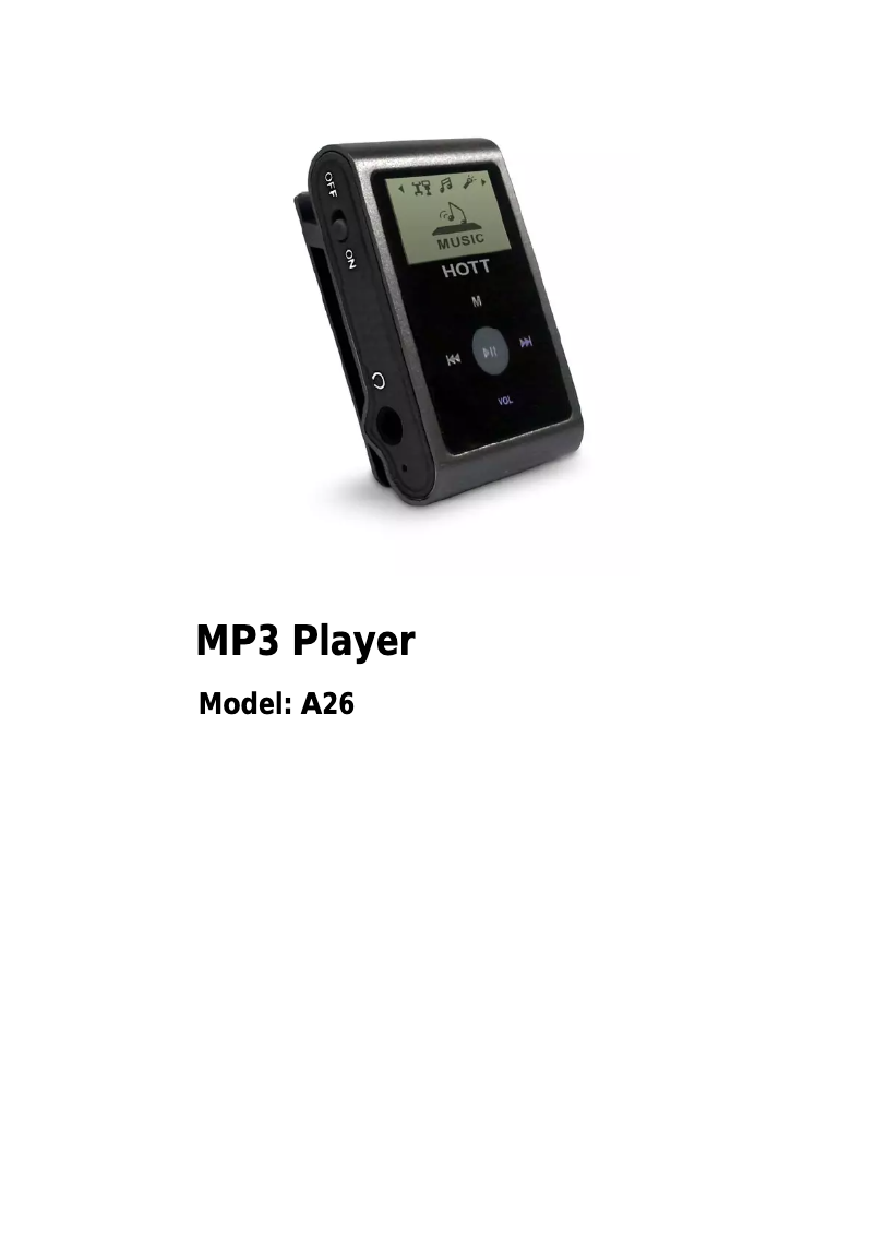 Página 1 del manual Manual de usuario Hott A26