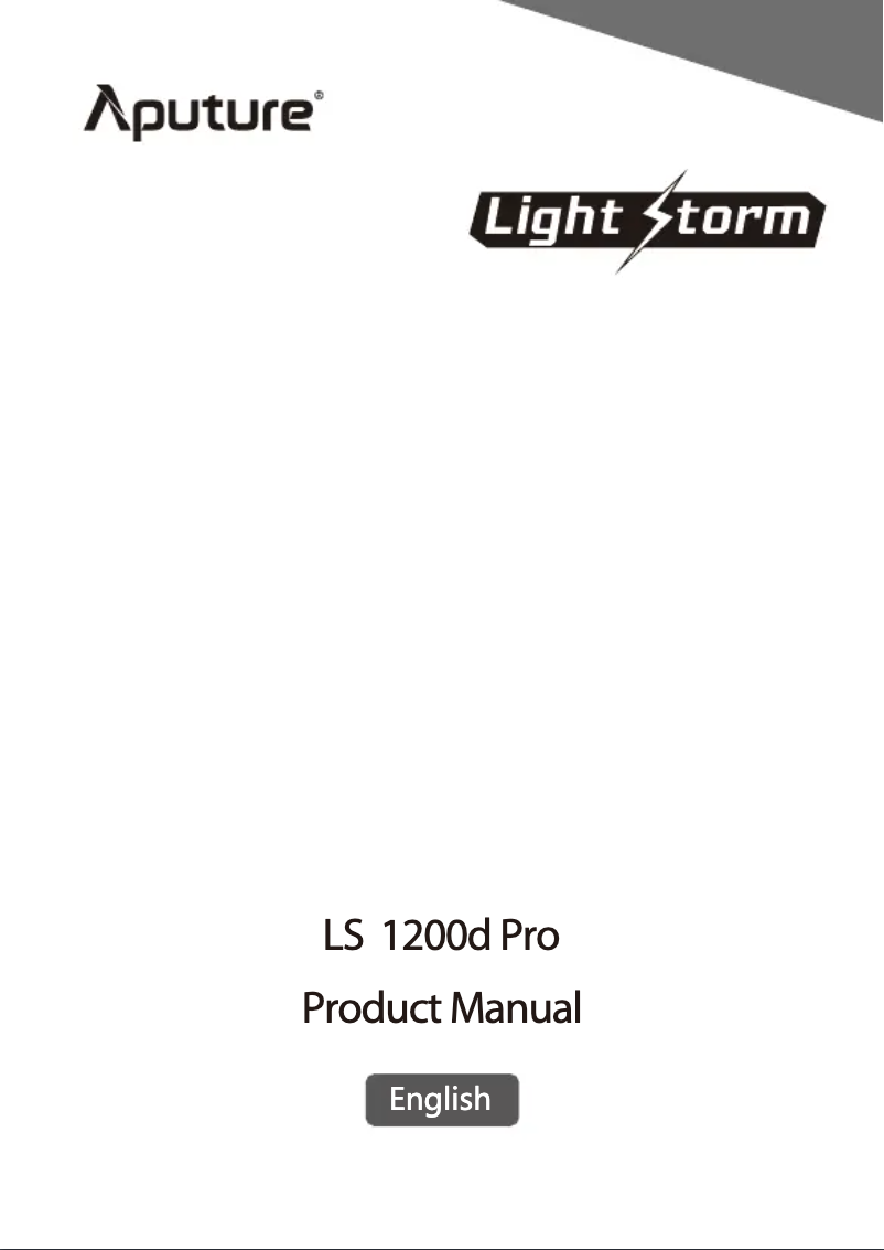 First page image of the manual for Light Storm 1200D Pro