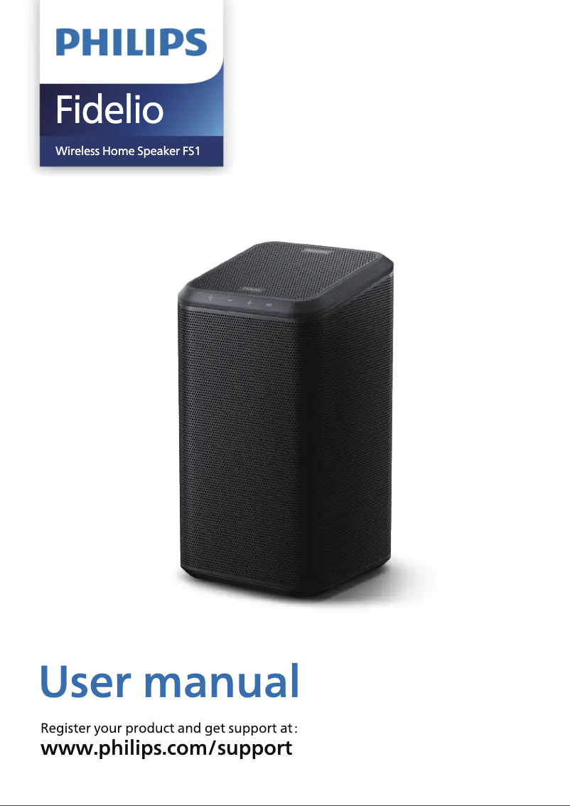 Page 1 de la notice Manuel utilisateur Philips Fidelio S1