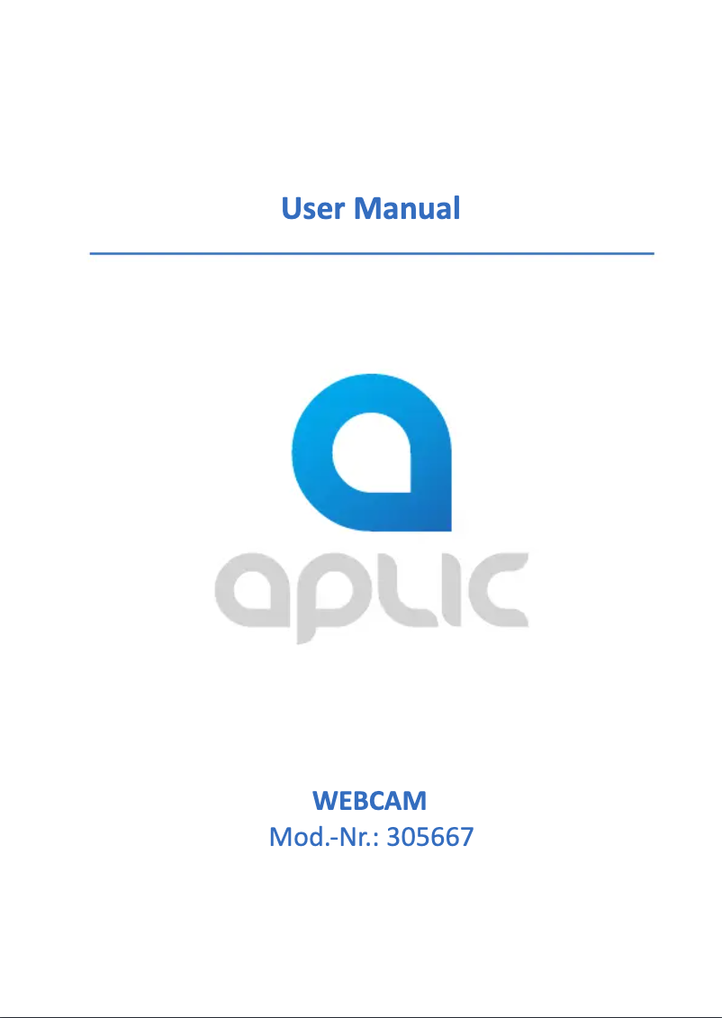 Page n°1 - Manuel utilisateur Aplic 305667