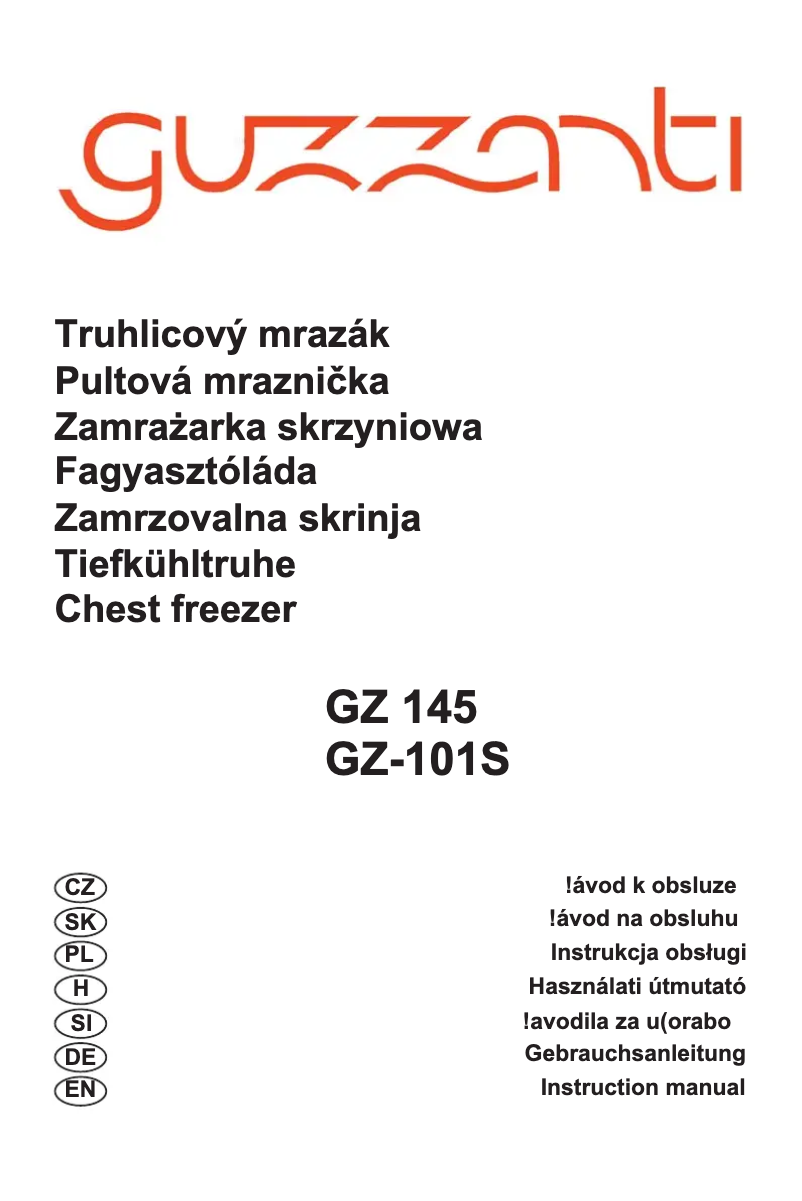 Image de la première page du manuel de l'appareil GZ 101S