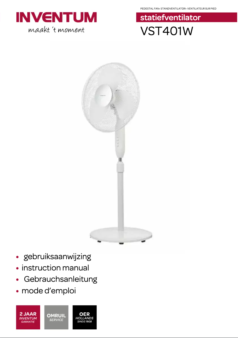 Image de la première page du manuel de l'appareil VST401W