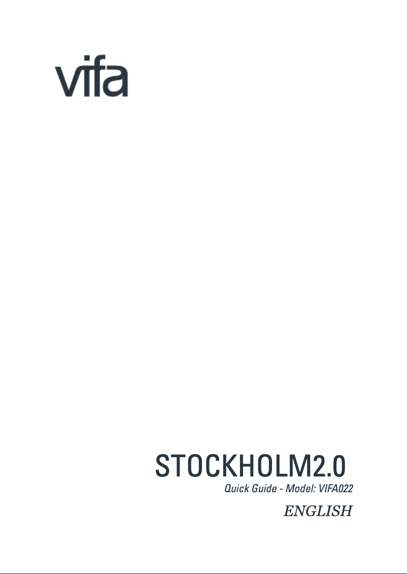 Page n°1 - Manuel utilisateur Vifa Stockholm 2.0