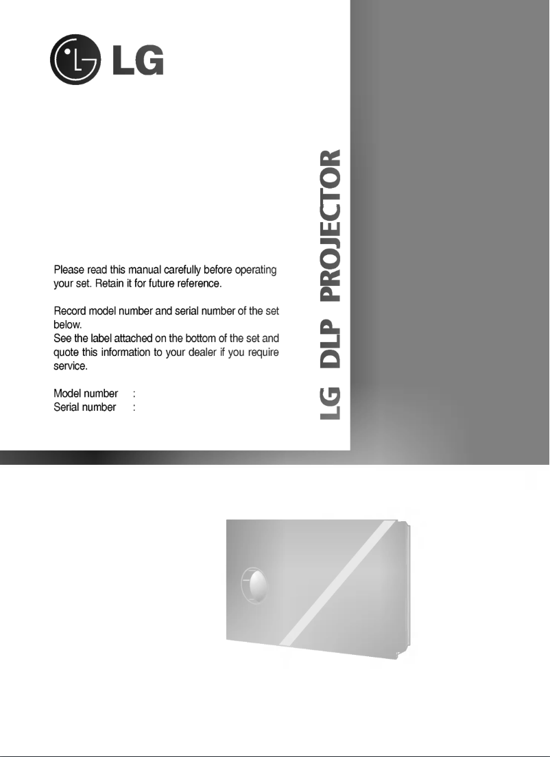 Page 1 de la notice Manuel utilisateur LG AN110W