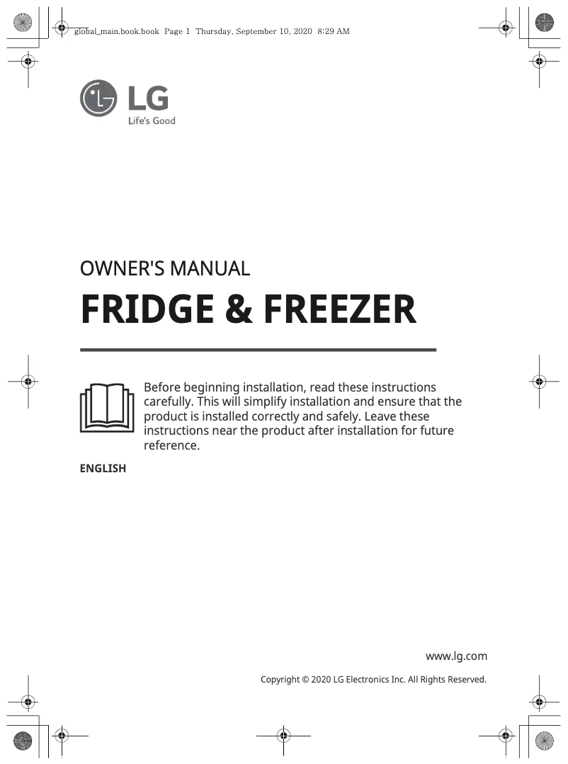 Page 1 de la notice Manuel utilisateur LG LB37SPP