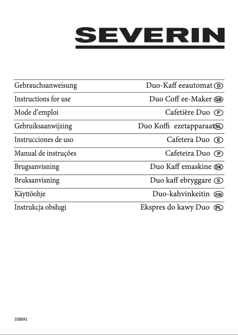Image de la première page du manuel de l'appareil KA 5801
