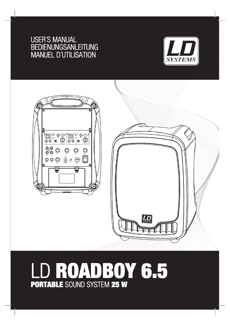 Page n°1 - Manuel utilisateur LD Systems LDRB65
