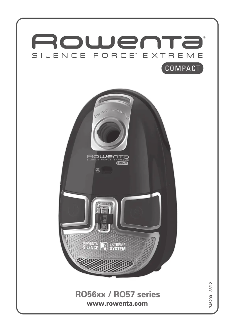 Page 1 de la notice Manuel utilisateur Rowenta Silence Force Extreme Compact