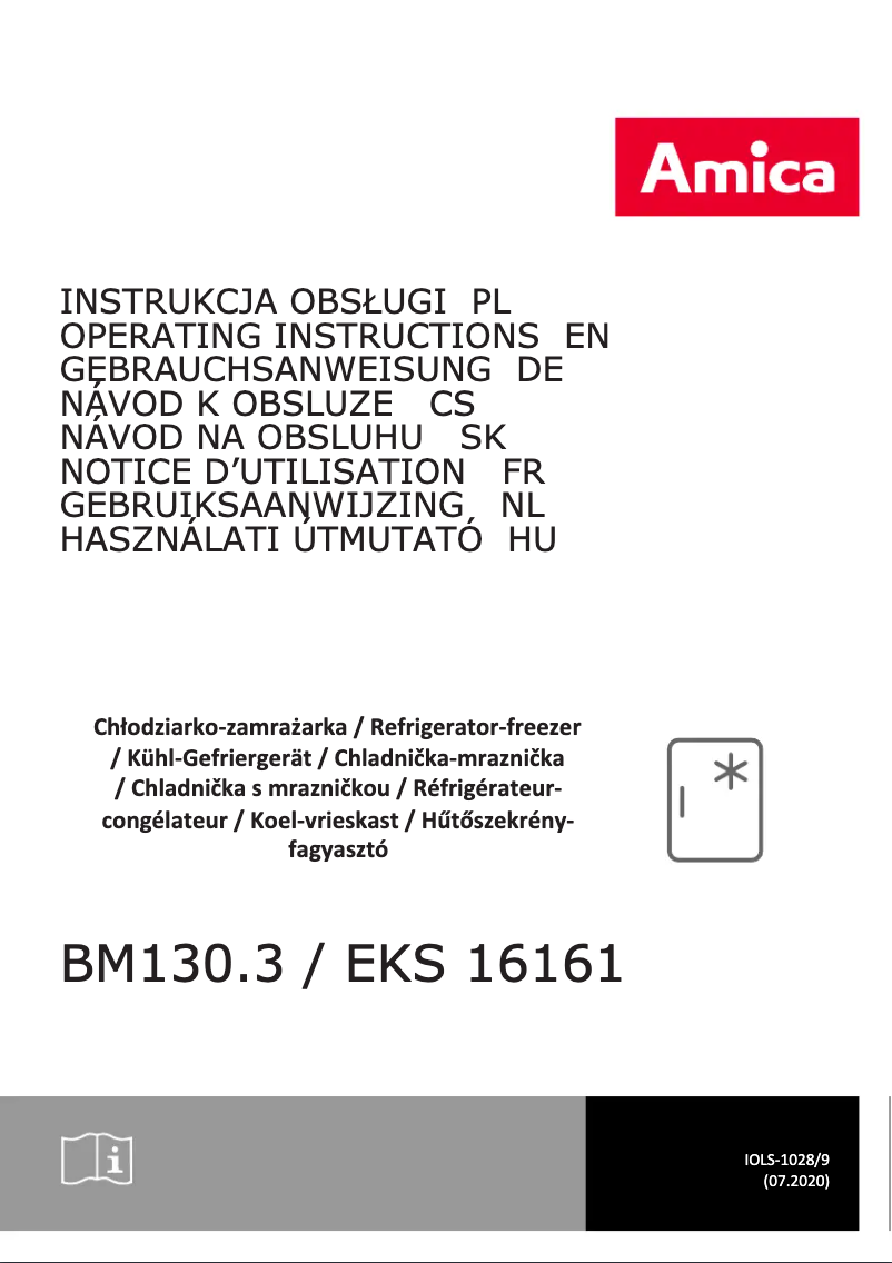 Page n°1 - Manuel utilisateur Amica BM130.3