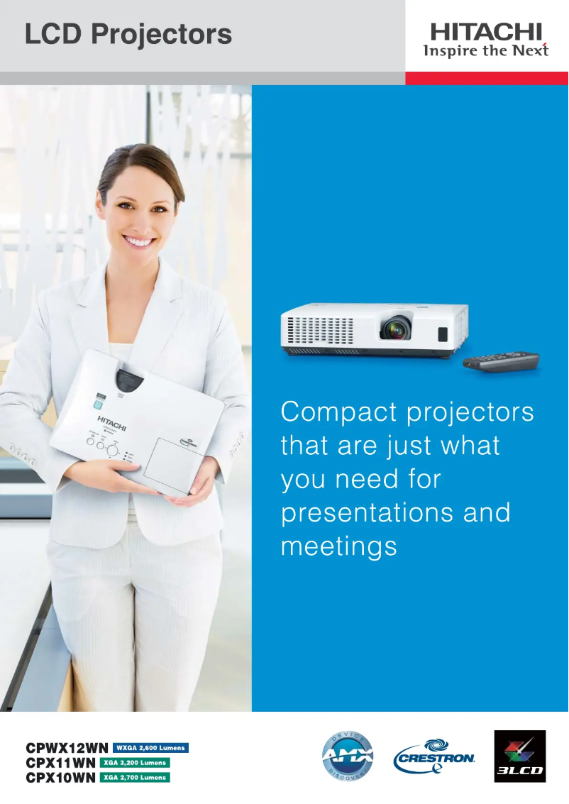 Page 1 de la notice Manuel utilisateur Hitachi CPX11WNEF