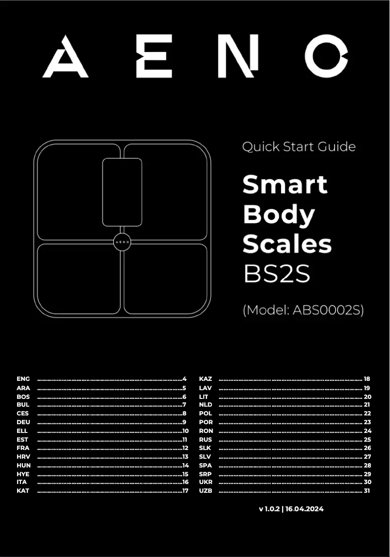 Image de la première page du manuel de l'appareil BS2S
