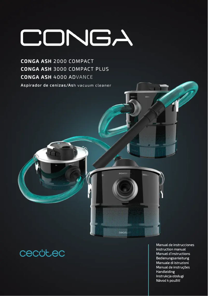 Página 1 del manual Manual de usuario Cecotec Conga Ash 3000 Compact Plus