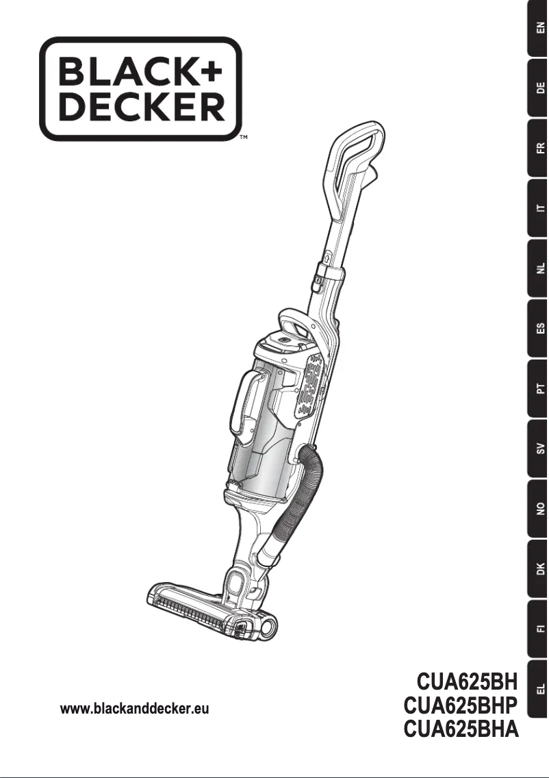 Page n°1 - Manuel utilisateur Black & Decker CUA625BH