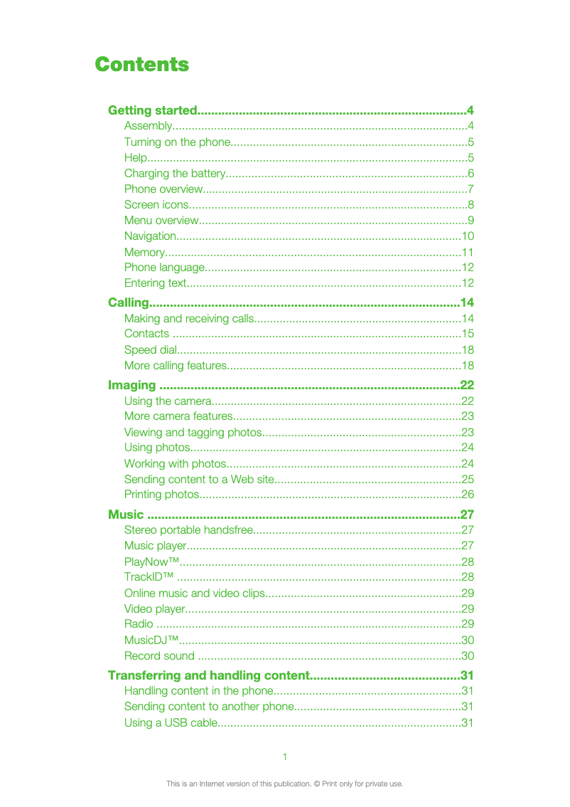 Image de la première page du manuel de l'appareil Jalou D&G