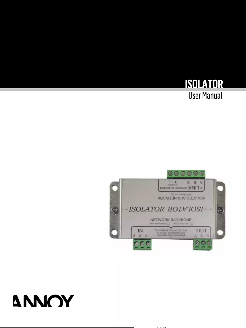 Page n°1 - Manuel utilisateur Klark Teknik VNET2-DANTE Bridge
