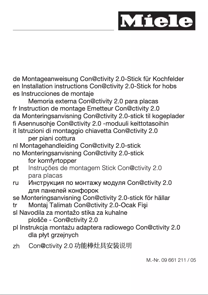 Image de la première page du manuel de l'appareil DA 4298 W Puristic Plus