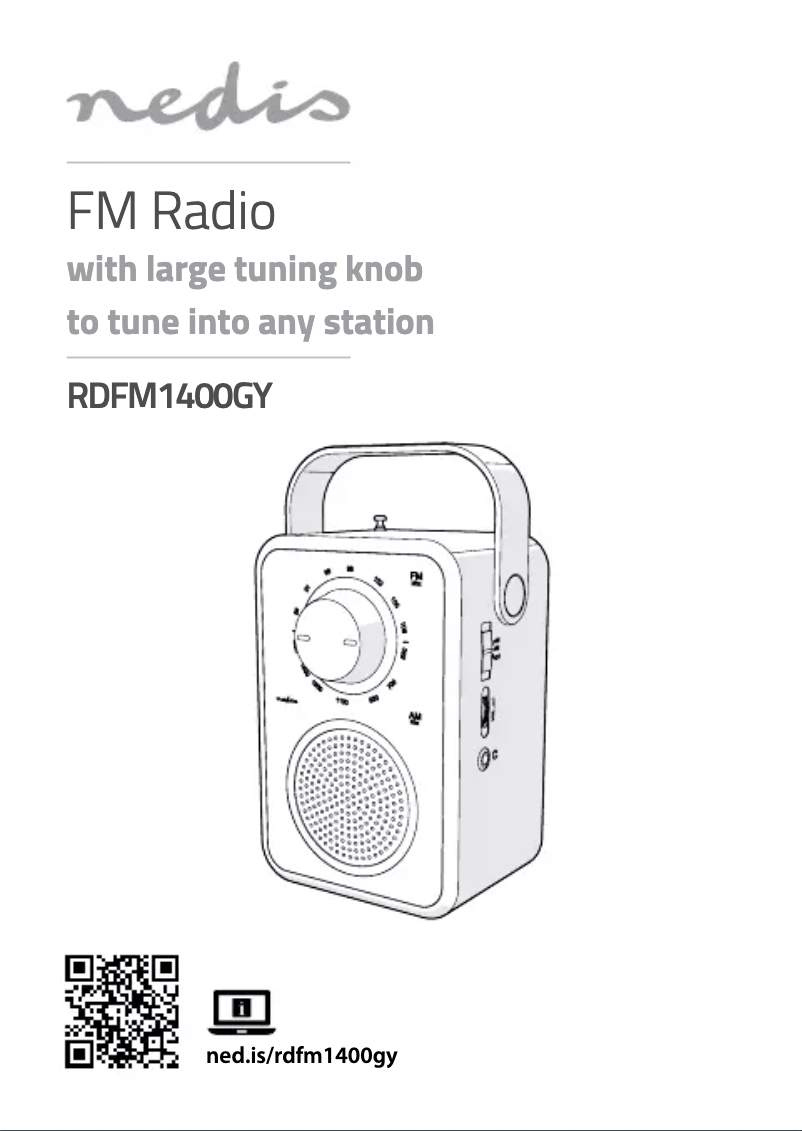 Image de la première page du manuel de l'appareil RDFM1400GY