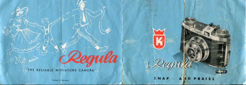 Page 1 de la notice Manuel utilisateur Regula-Werk King Regula IP-o