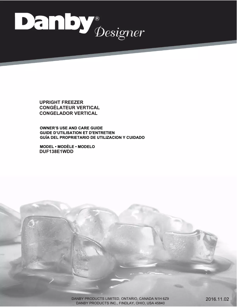 Página 1 del manual Manual de usuario Danby DUF138E1