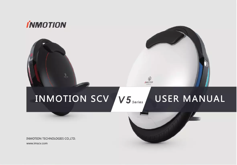 Page n°1 - Manuel utilisateur InMotion V5