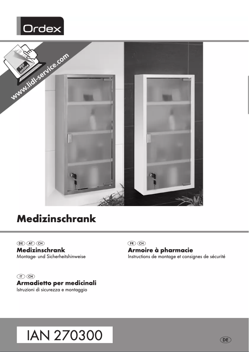Page n°1 - Manuel utilisateur Ordex IAN 270300