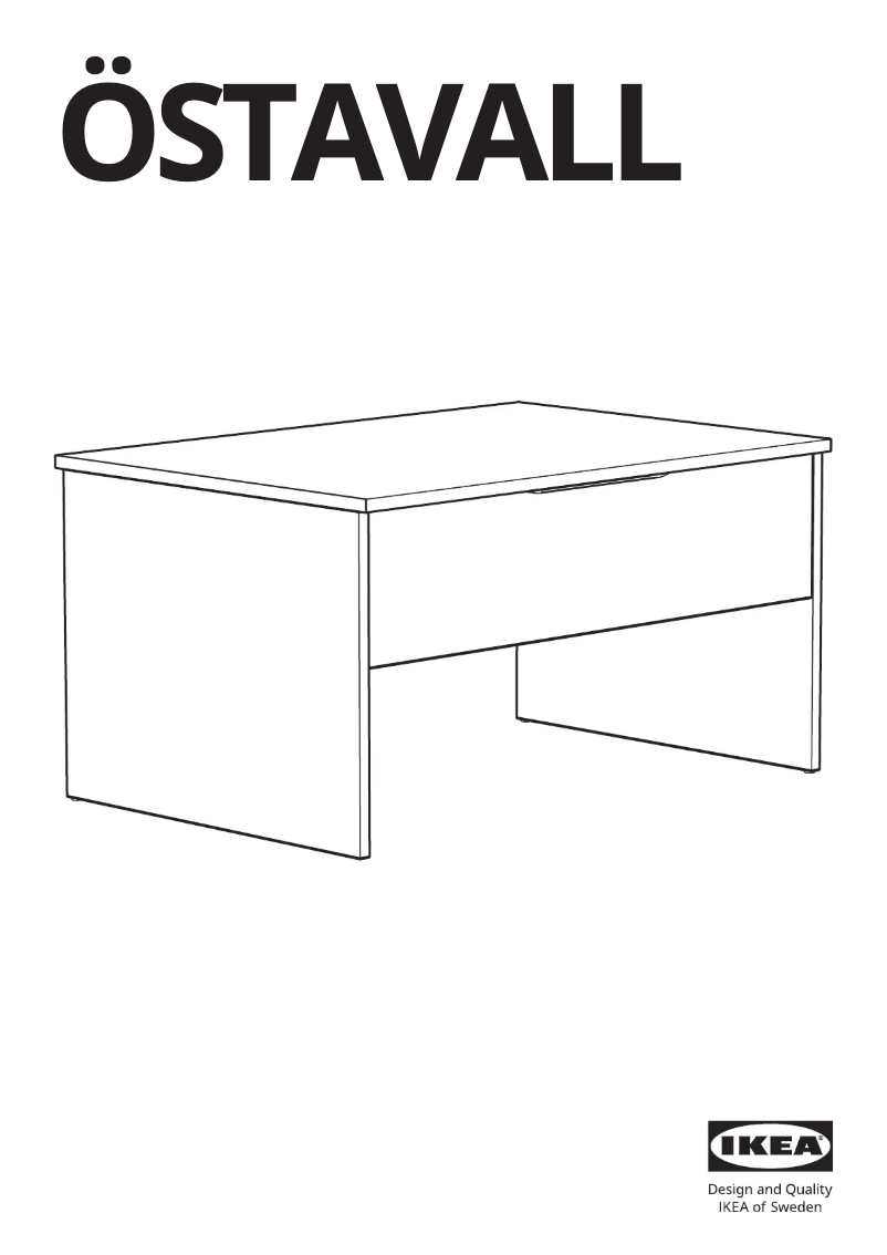Page 1 de la notice Manuel utilisateur Ikea ÖSTAVALL 505.521.31