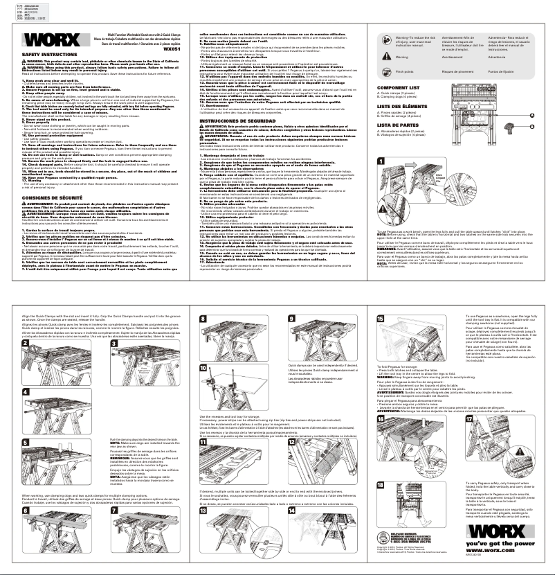 Image de la première page du manuel de l'appareil WX051