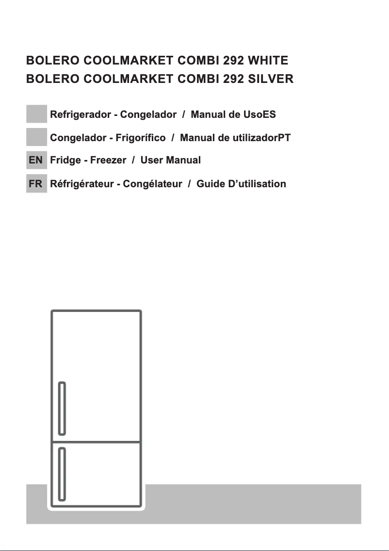 Page 1 de la notice Manuel utilisateur Cecotec Coolmarket Combi 292