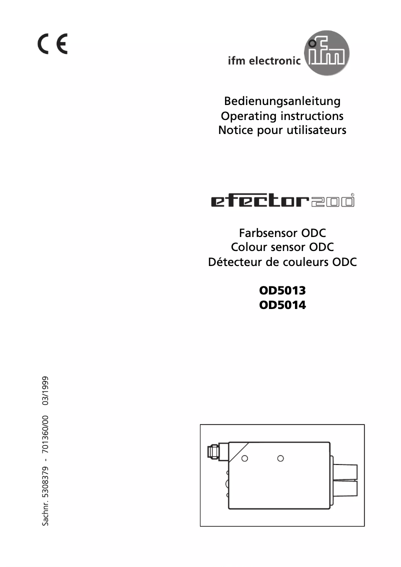 Página 1 del manual Manual de usuario IFM OD5014