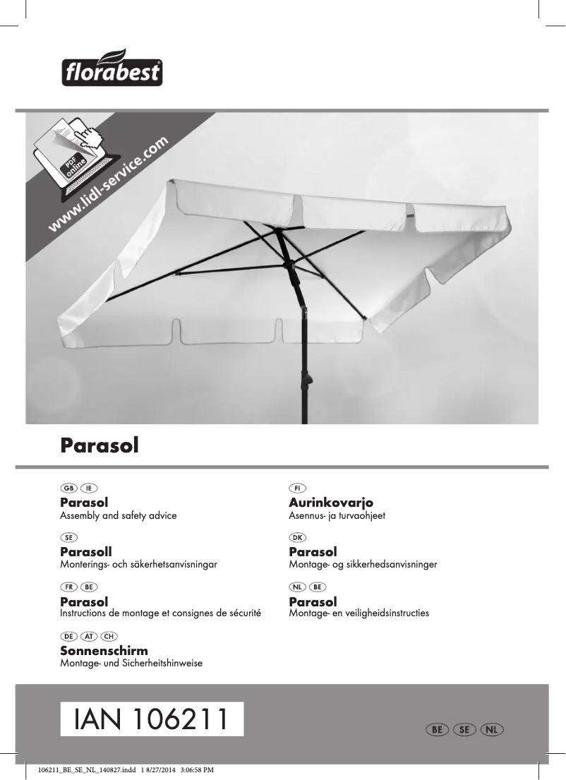 Image de la première page du manuel de l'appareil IAN 106211