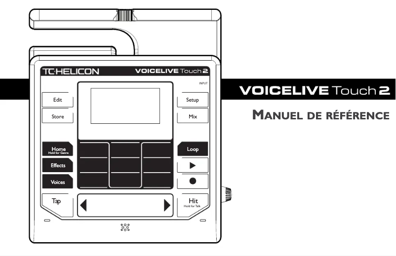 Image de la première page du manuel de l'appareil Voicelive Touch 2
