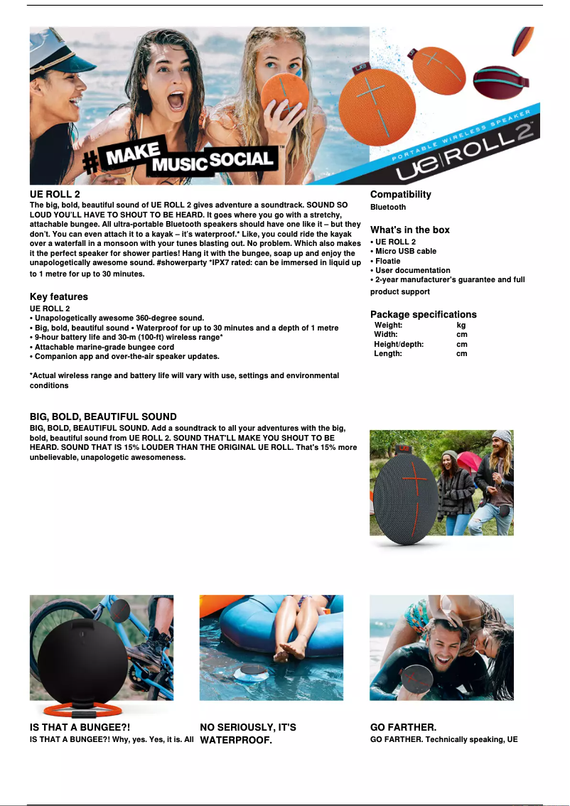 Image de la première page du manuel de l'appareil ROLL 2